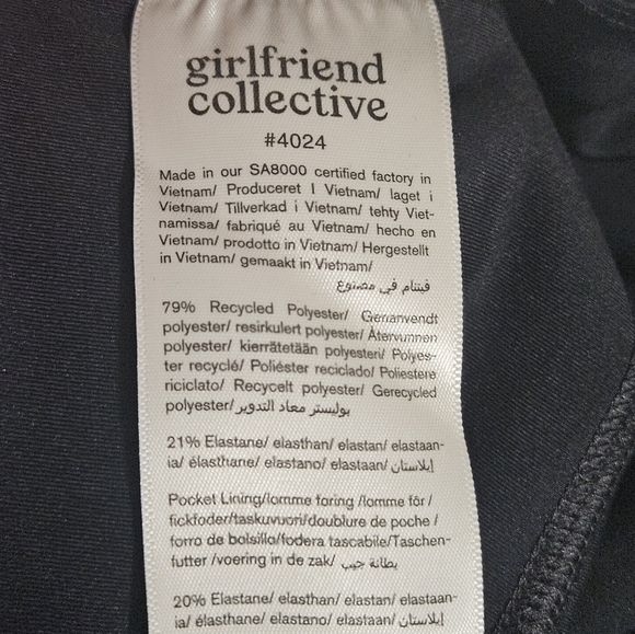 girlfriend Collective leggings side pockets size small - Picture 8 of 11